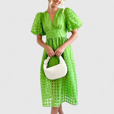 Ceren | Midi Elbise Zarif