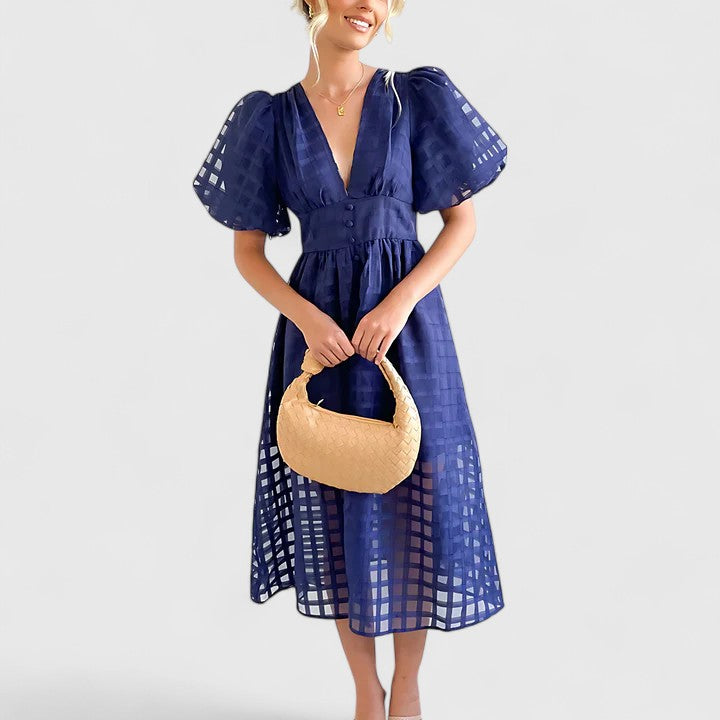 Ceren | Midi Elbise Zarif