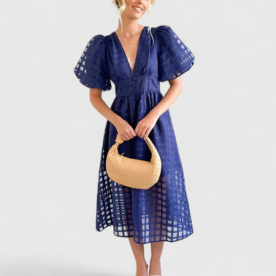 Ceren | Midi Elbise Zarif